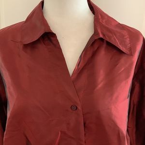 BRAND new with tags, Sunny Taylor Woman, from Dillards, burgundy blouse, size 2X